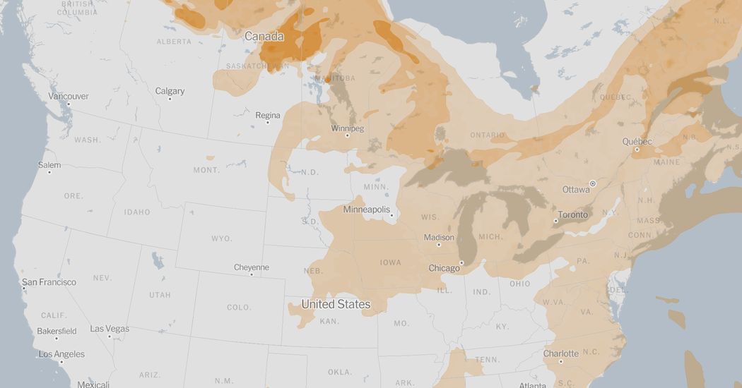 Canadian Wildfire Smoke Threatens Air Quality Across North America