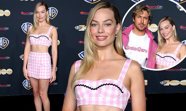 Margot Robbie and Ryan Gosling dazzle as Barbie and Ken at CinemaCon.
