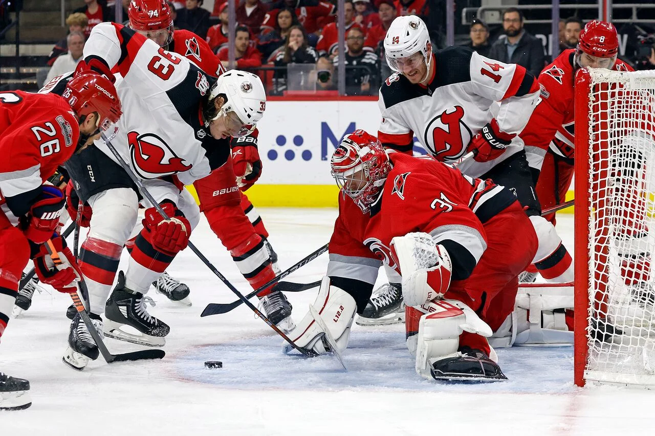 "Devils face Hurricanes in crucial Game 2 of Eastern 2nd Round"