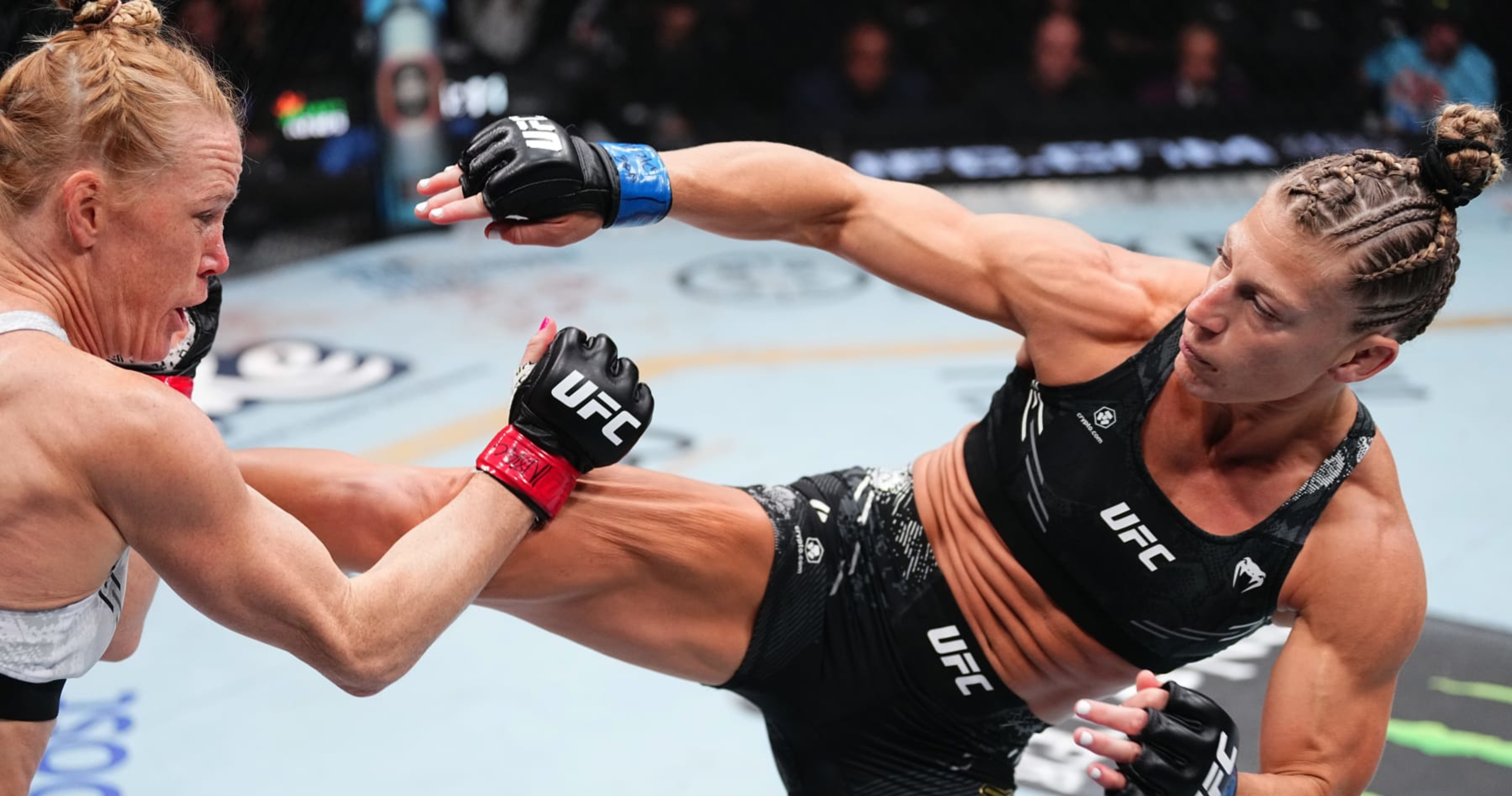 Featured image for "Kayla Harrison's Dominant Debut Victory at UFC 300 Shakes Up Women's MMA Landscape"