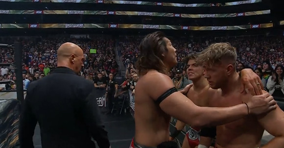 Featured image for "Controversial Victory: Don Callis Family's Deceptive Tactics Secure AEW WrestleDream Win"