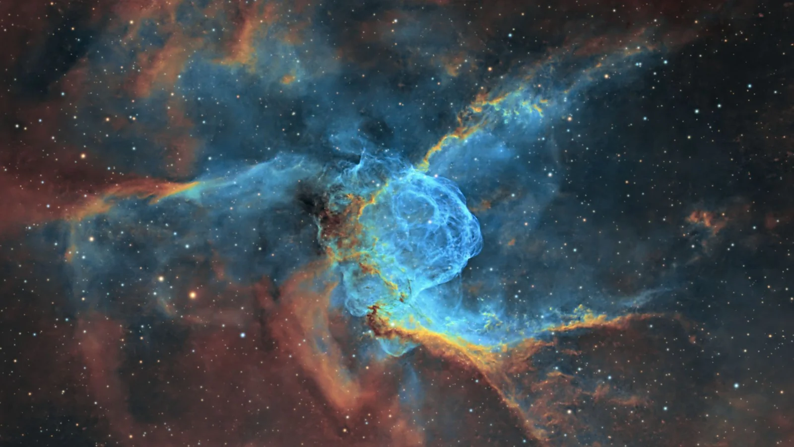 Thor’s Helmet Nebula Glows 15,000 Light-Years Away in Stunning Deep-Space Photo
