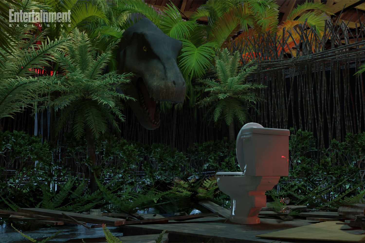 'Jurassic Park' Comic-Con Experience to Recreate Classic Moments, Including Iconic Toilet Scene.