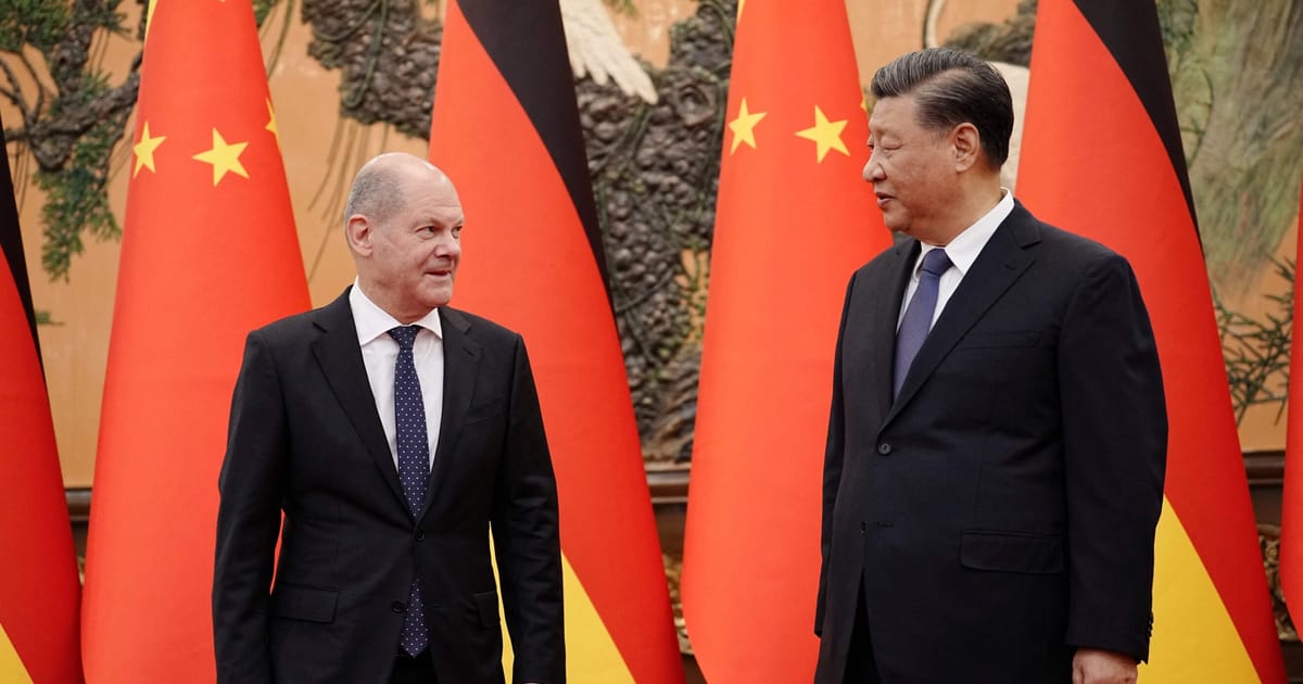"Germany's Scholz Navigates Complex Trade and Geopolitical Dynamics with China"
