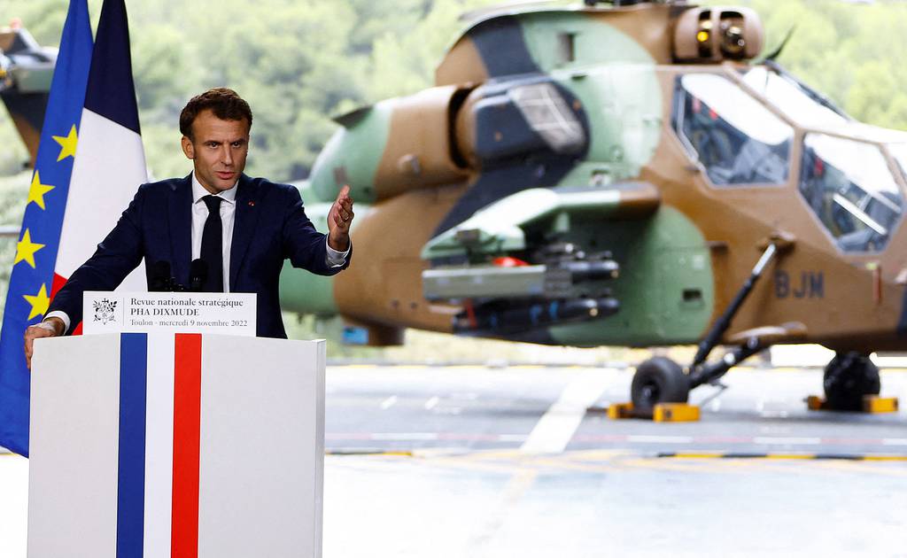 Featured image for Macron proposes $438B military budget to French parliament.