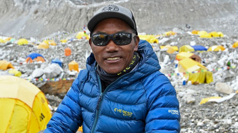 Sherpa sets new record with 27th Mount Everest ascent