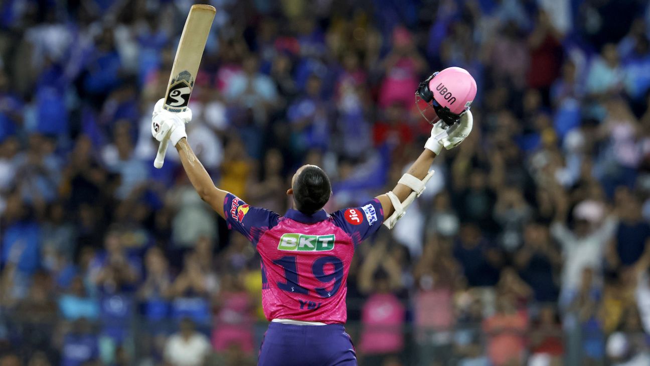 Featured image for Tim David's 'record-breaking' feat steals the show in IPL match between MI and RR.