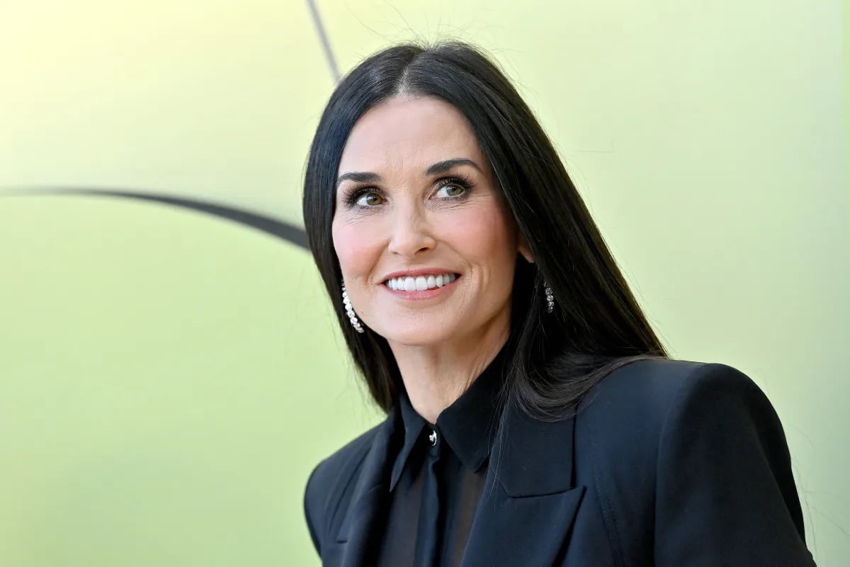 Featured image for Demi Moore's Latest Look Ditches Signature Straight Hair