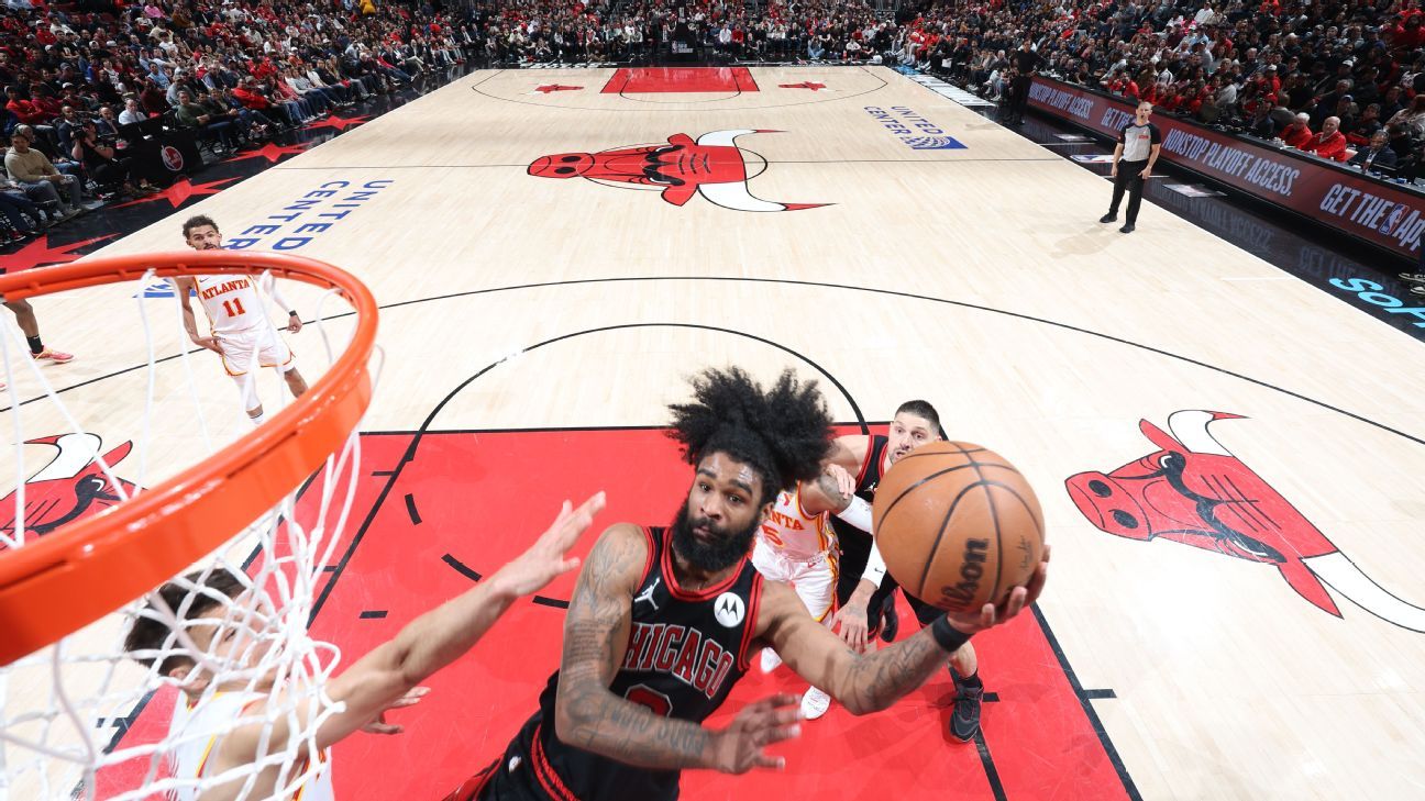 Featured image for "Bulls Dominate Hawks in NBA Play-in Tournament, Advance to Face Heat"