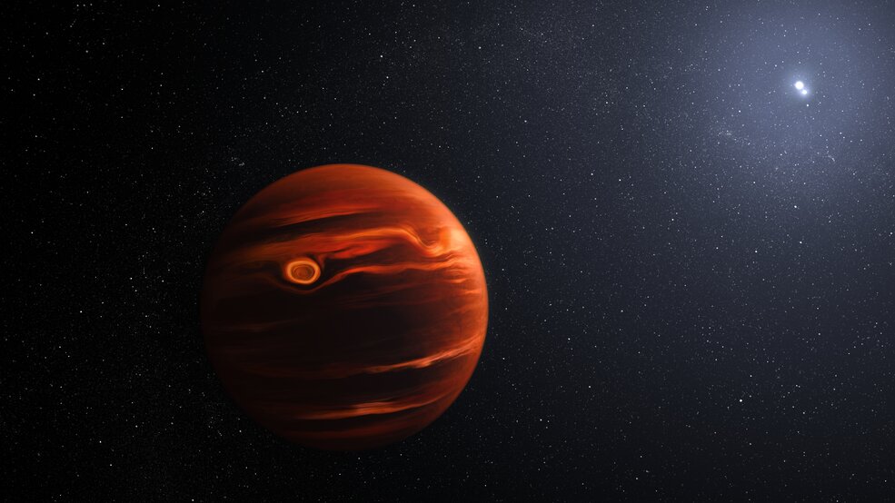 Webb Telescope captures turbulent weather on distant exoplanet.