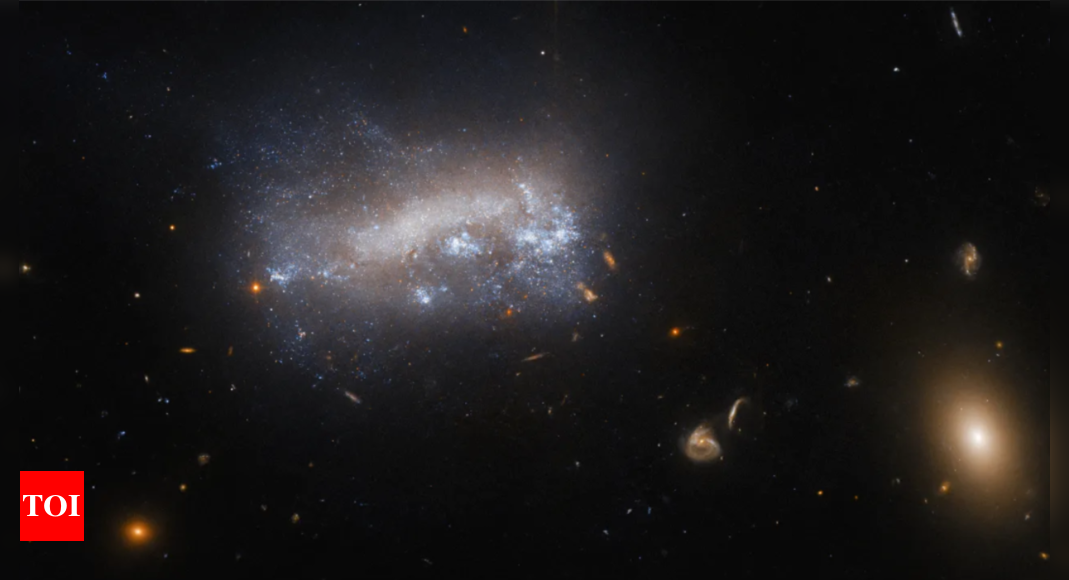 "NASA's Hubble Captures Galaxies Under Ram Pressure in Virgo Cluster"
