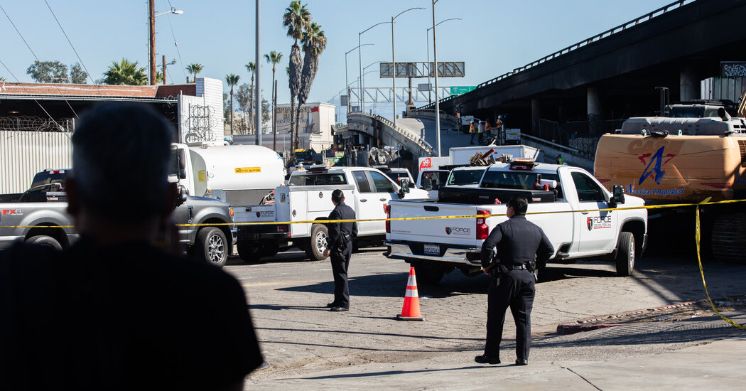 Featured image for "Governor Declares State of Emergency as Massive Fire Shuts Down Major LA Freeway Indefinitely"