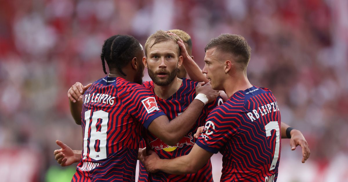 Featured image for RB Leipzig Shocks Bayern Munich with 3-1 Victory, Threatening Title Hopes.