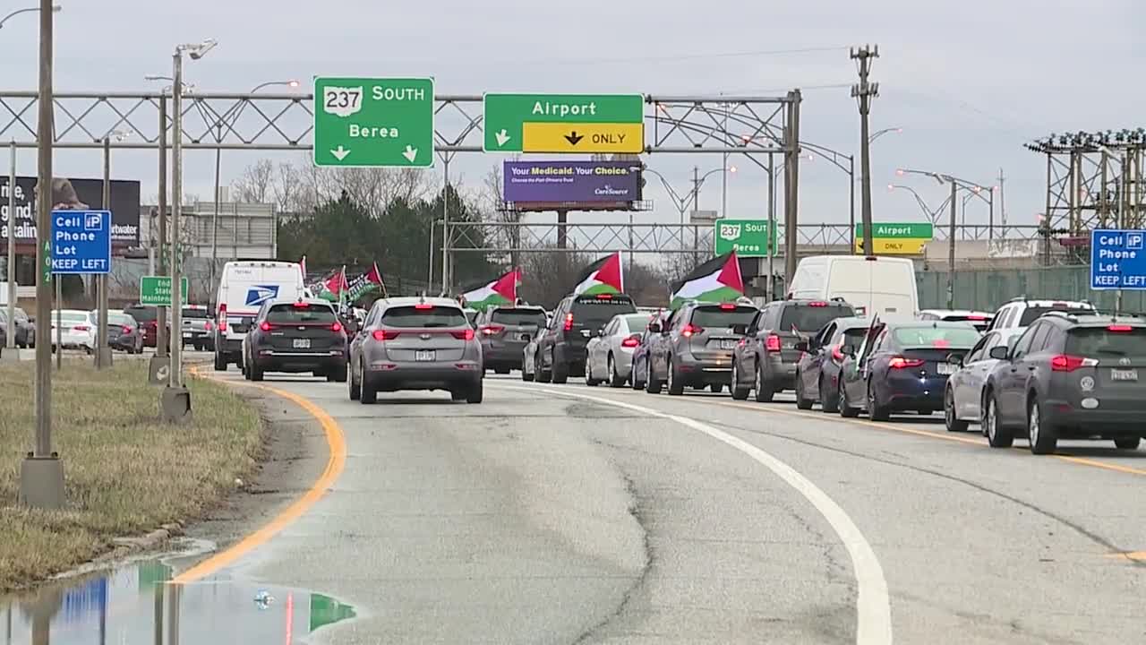 Featured image for Protest Caravan Causes Traffic Chaos Near Cleveland Hopkins Airport