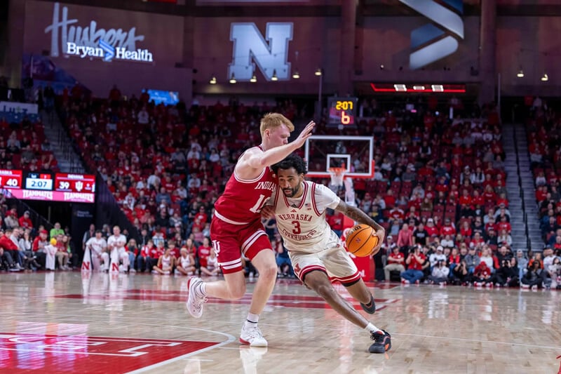 Featured image for Nebraska Dominates Indiana with 85-68 Victory