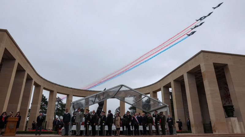 D-Day anniversary highlights parallels with Ukraine war and honors WWII veterans.