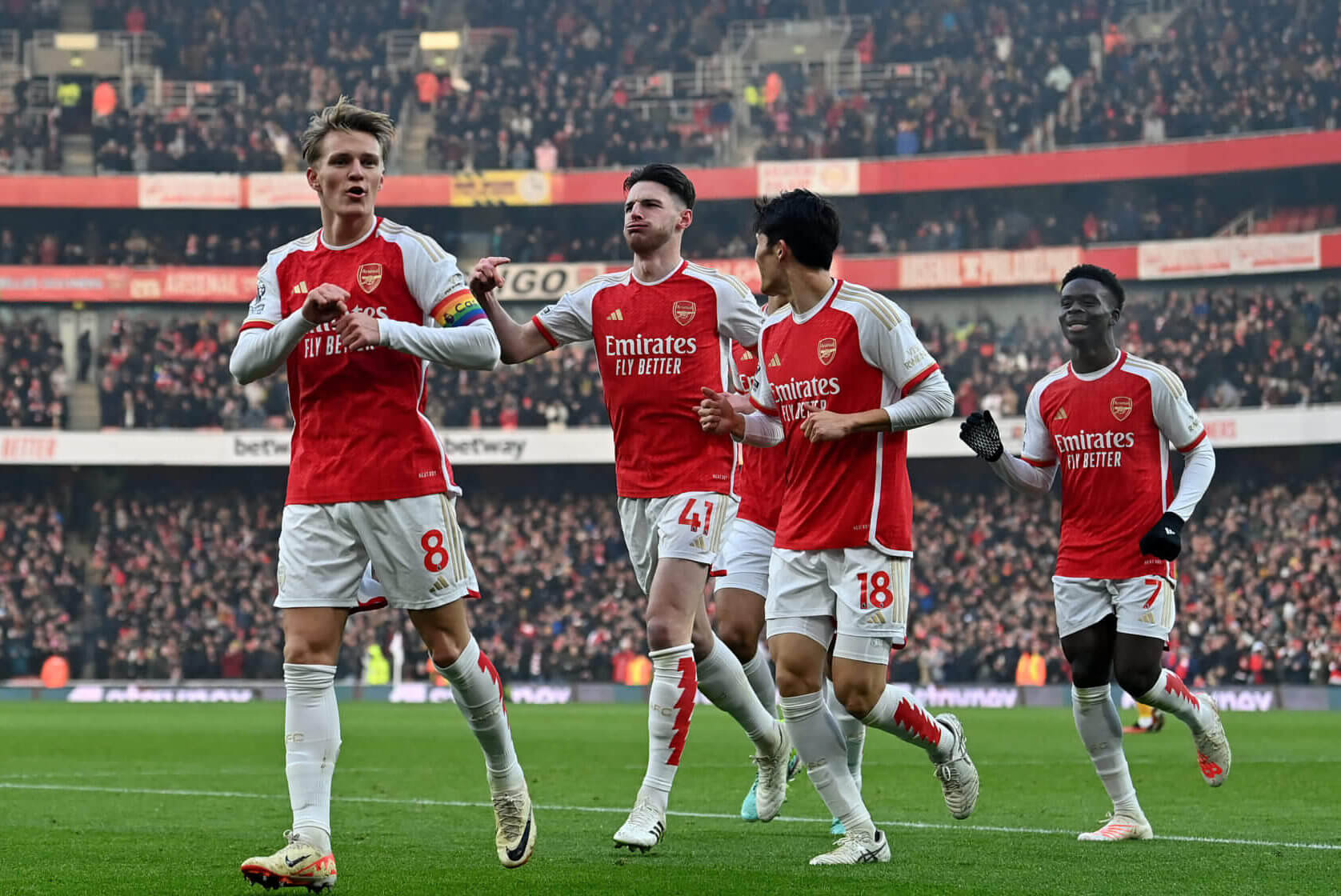Featured image for Odegaard shines as Arsenal defeat Wolves in Premier League clash