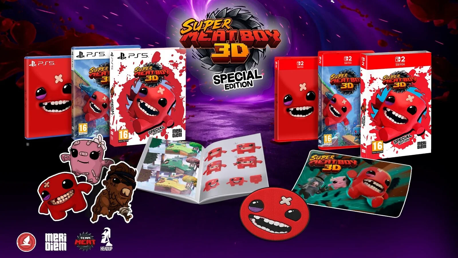 Super Meat Boy 3D Gets Physical Editions on PS5 and Switch 2