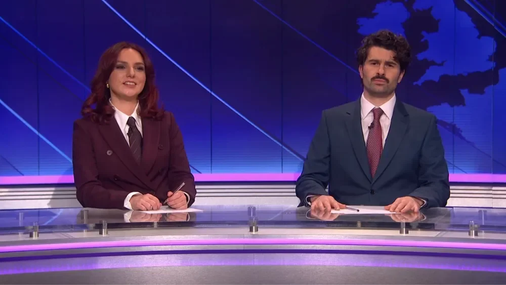 SNL U.K.'s Weekend Update Takes Aim at Prince Andrew and Marsh Farm
