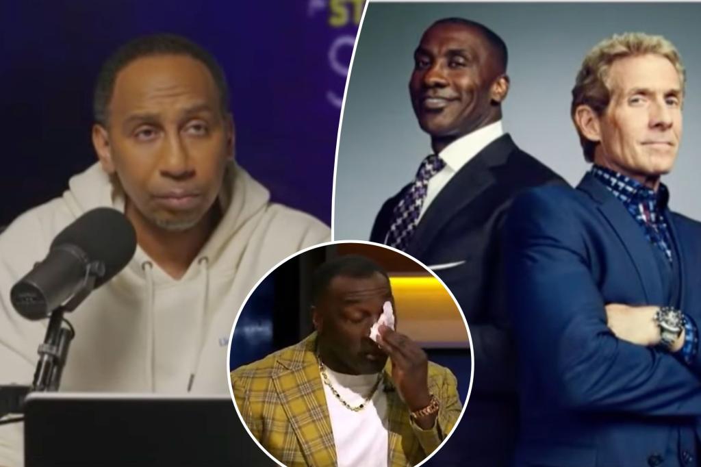 Featured image for Shannon Sharpe bids emotional farewell to 'Undisputed' with Skip Bayless.