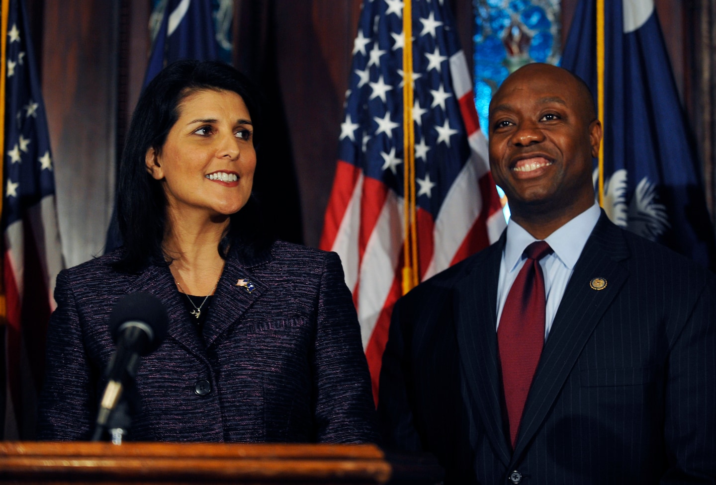 Nikki Haley and Tim Scott Unite to Appeal to Christian Conservatives in South Carolina.