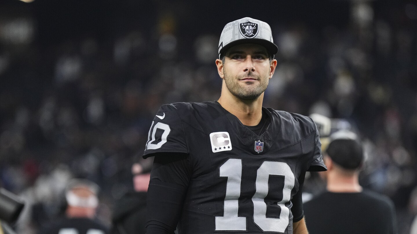 Featured image for "Raiders to Release Jimmy Garoppolo After 2-Game Suspension for PED Violation"