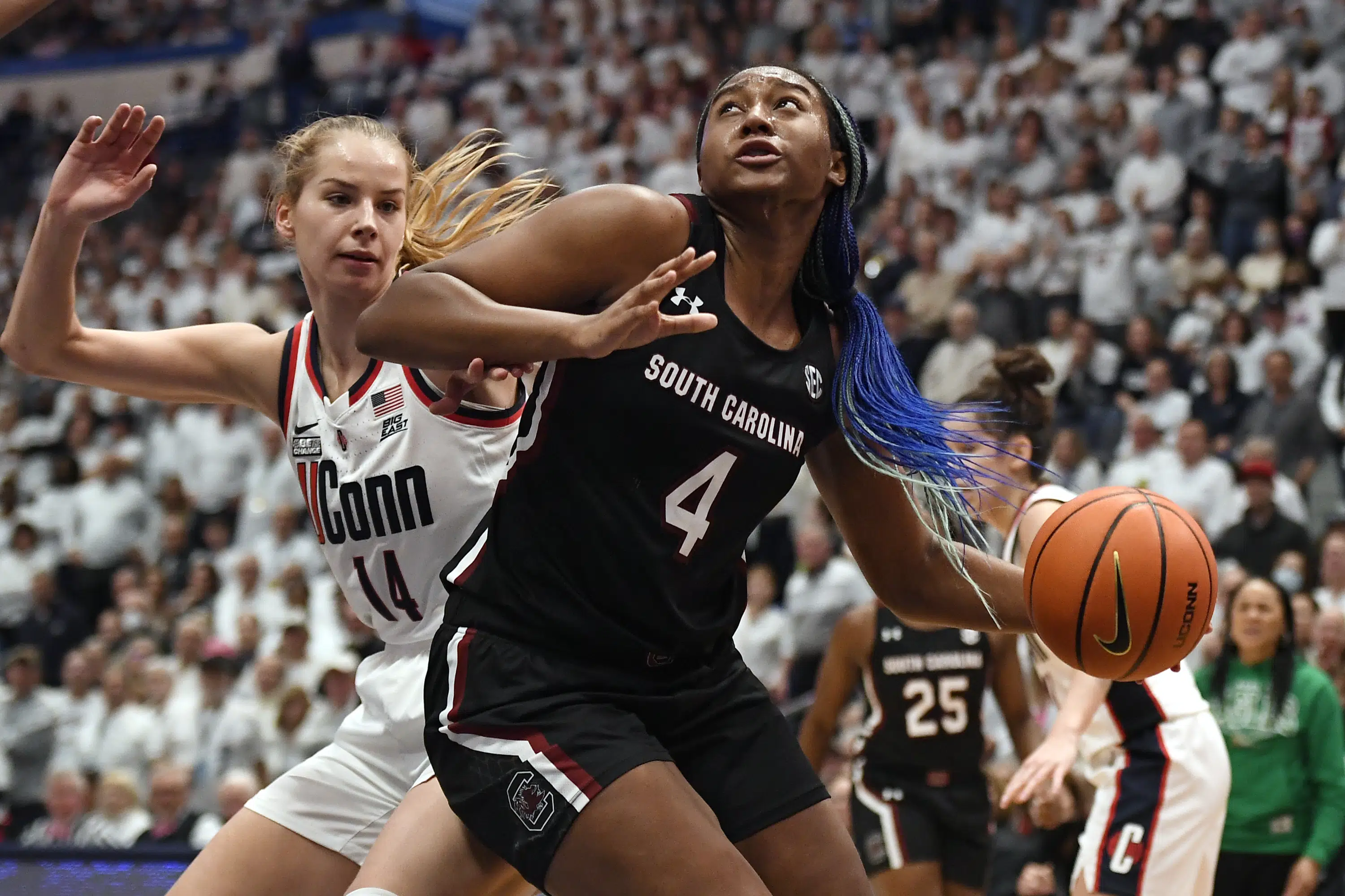 Top college basketball players named to AP All-America teams.