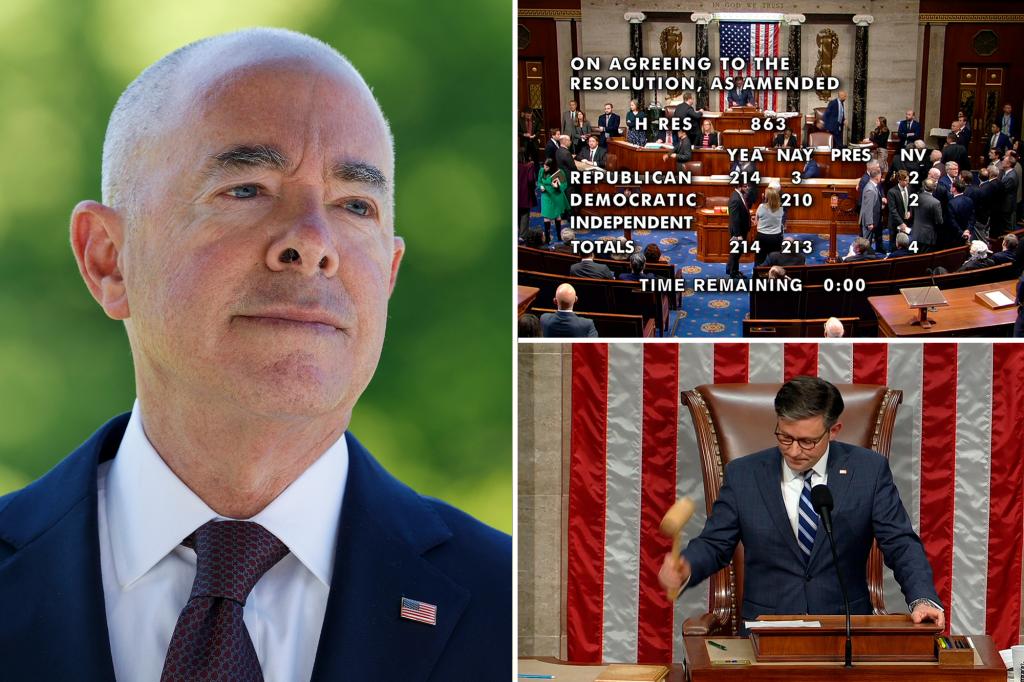 "House Impeaches Homeland Security Secretary Mayorkas Over Border Crisis"