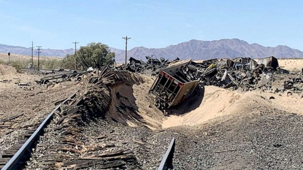 Featured image for Multiple Train Derailments in California's Desert Region.