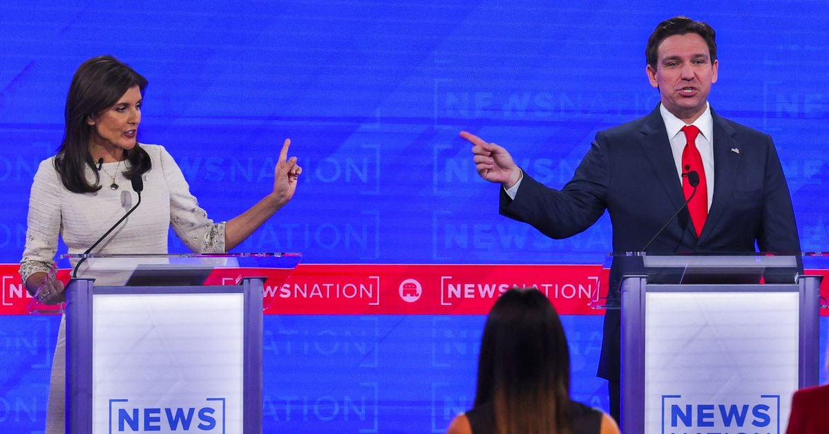 "High-Stakes Showdown: DeSantis vs. Haley in Iowa GOP Debate"
