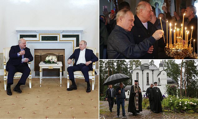 "Vladimir Putin and Alexander Lukashenko's Viral Monastery Visit Raises Questions About Wagner Group's Intentions"