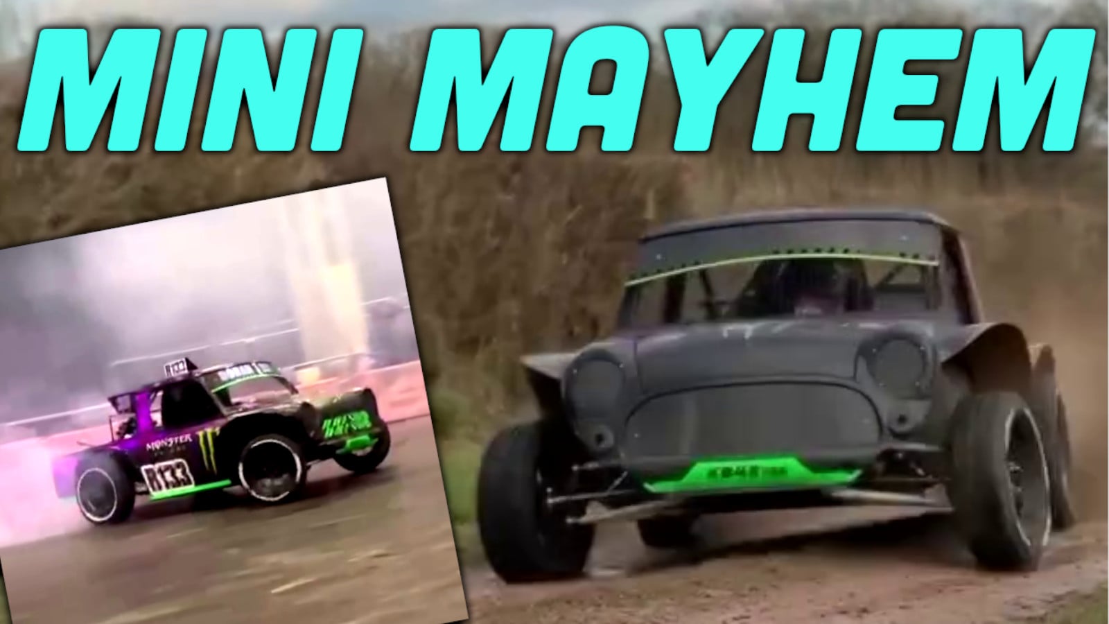 Featured image for "Twin-Hayabusa Mini Cooper Truck Steals Hearts with Wheelie"