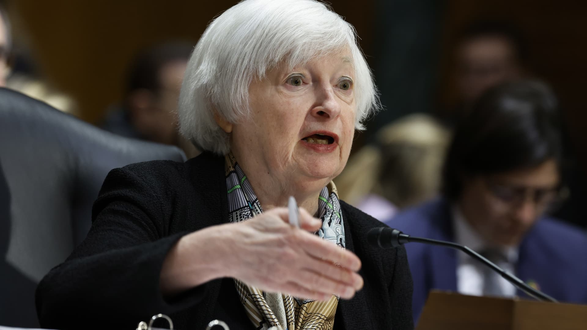 Yellen assures Congress on US banking system and debt limit plan.
