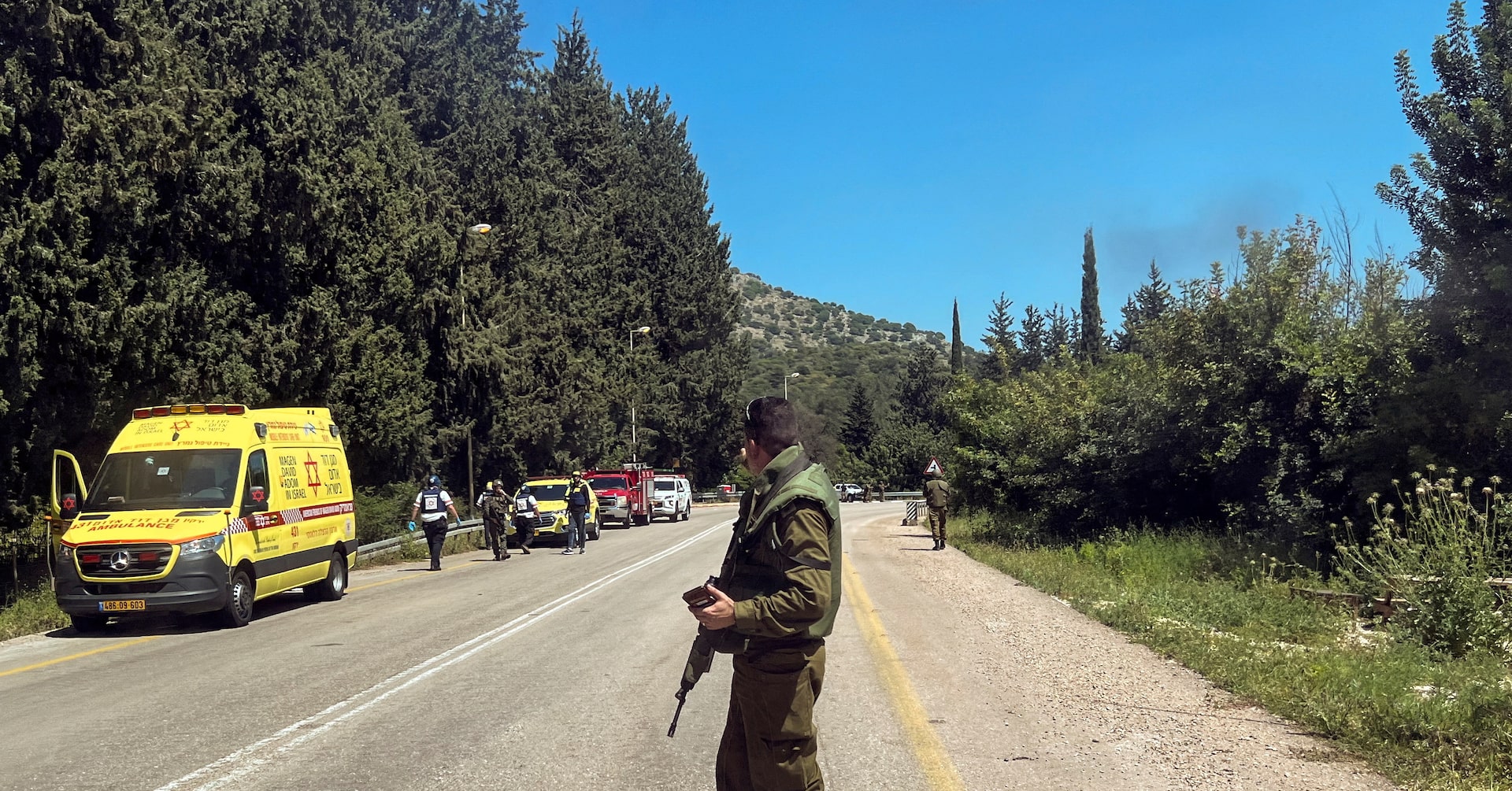 "Hezbollah's Drone and Missile Attack Injures 14 Israeli Soldiers in Northern Israel"