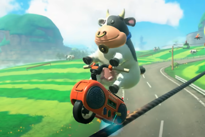 Featured image for PETA Urges Nintendo to Remove Cow's Nose Ring in Mario Kart