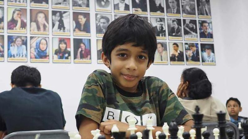 Featured image for "8-Year-Old Ashwath Kaushik Makes History by Beating Chess Grandmaster"