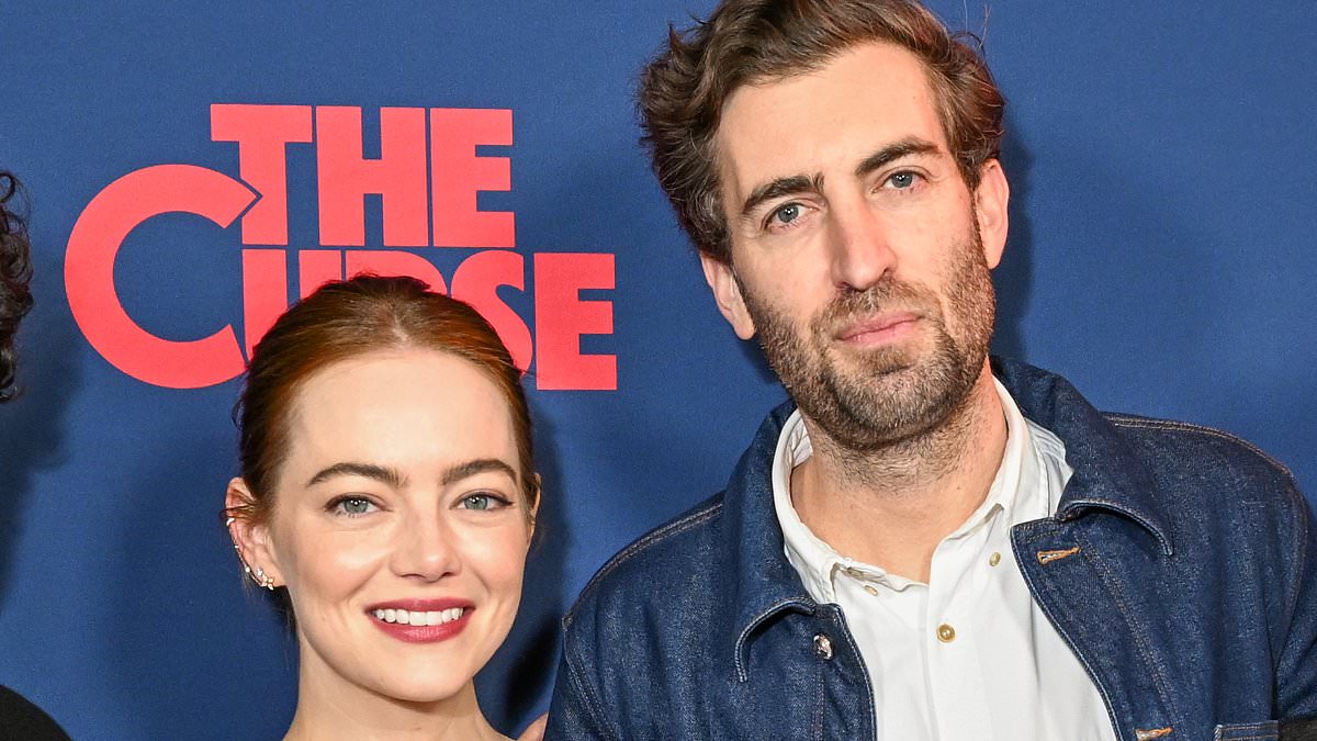 Featured image for "Emma Stone Stuns in Sheer LBD at The Curse Finale Premiere with Husband Dave McCary"