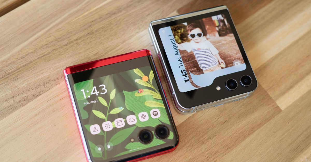 Featured image for "Samsung Galaxy Z Flip 5: A Flipping Comparison with Motorola's Moto Razr+"