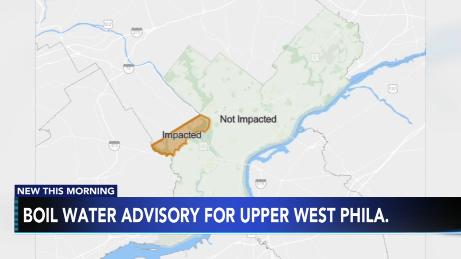 Featured image for West Philadelphia under boil water advisory.