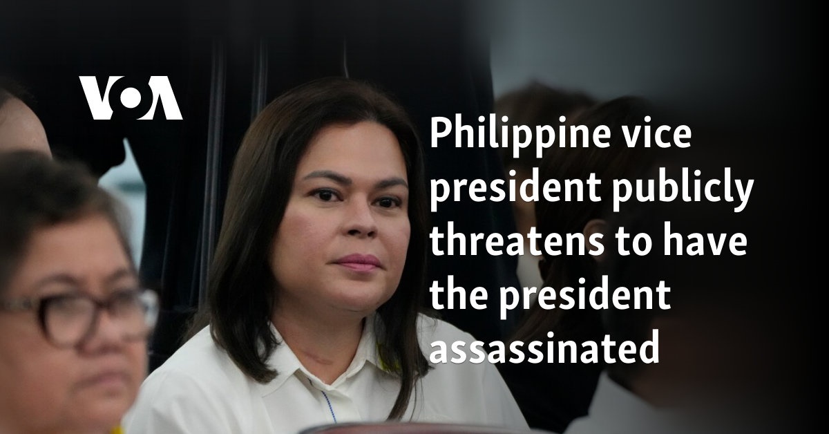 Featured image for Philippine VP Issues Public Assassination Threat Against President