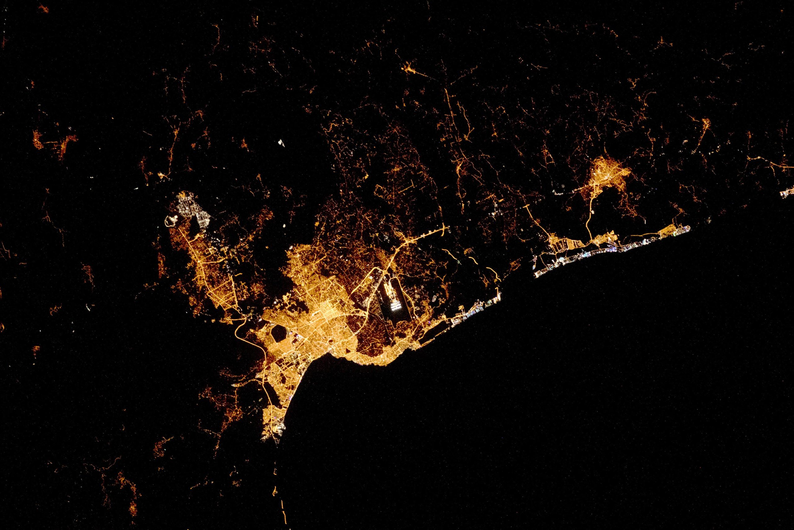 Featured image for "Astronaut's Breathtaking View: Antalya, Türkiye Illuminated at Night"