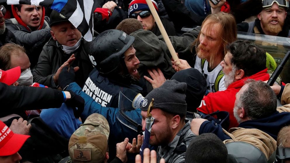 Featured image for Jan. 6 Capitol rioter sentenced to over 12 years for using stun gun on officer.
