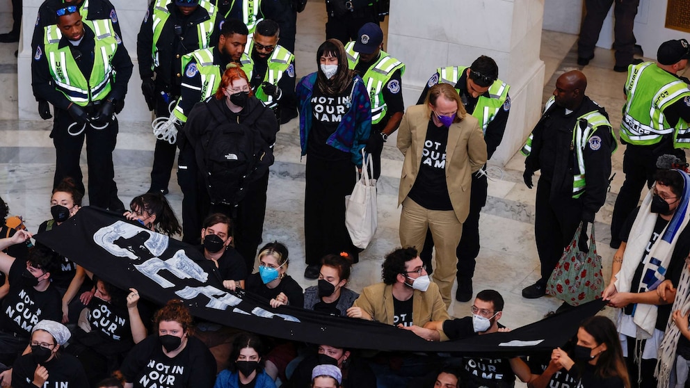 Featured image for Arrests and Demands: Protests at Capitol Hill Over Israel-Hamas Conflict