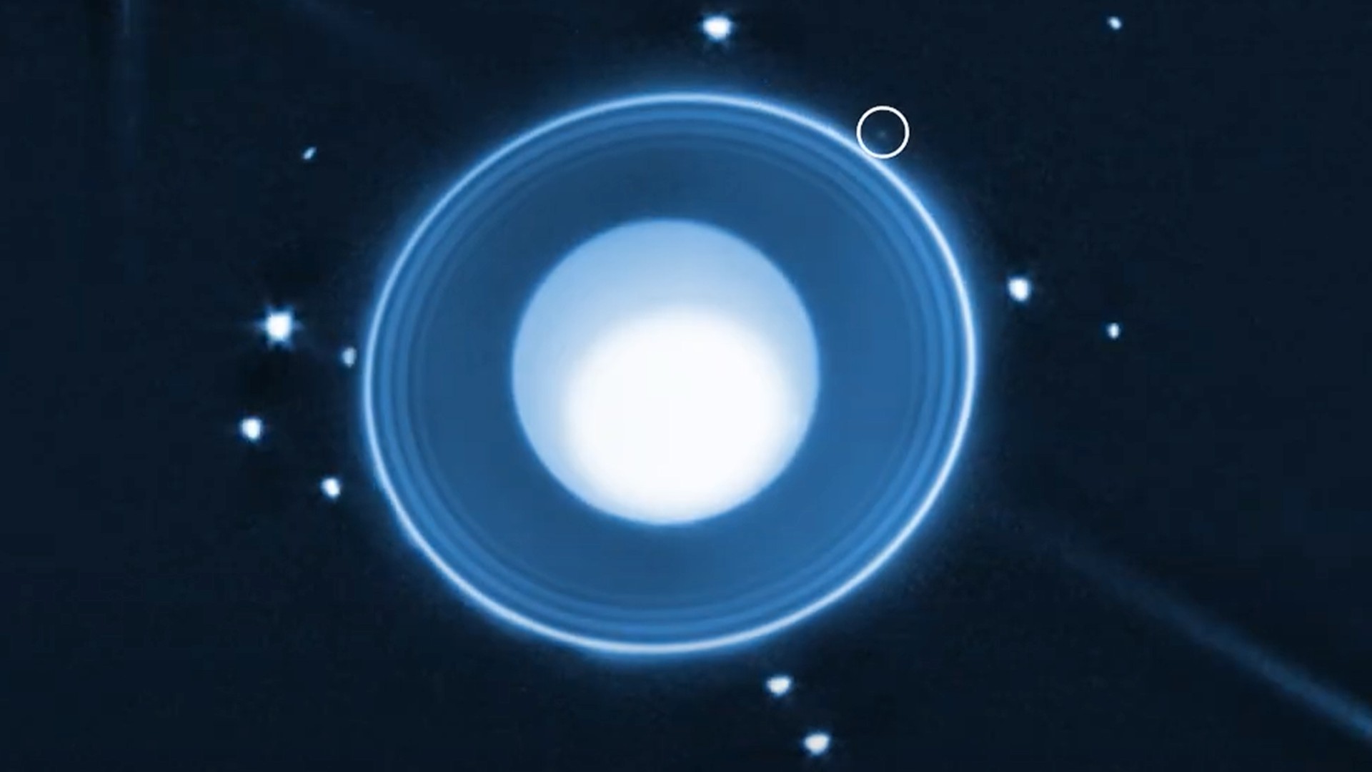 NASA's Webb Telescope Discovers Tiny New Moon Orbiting Uranus