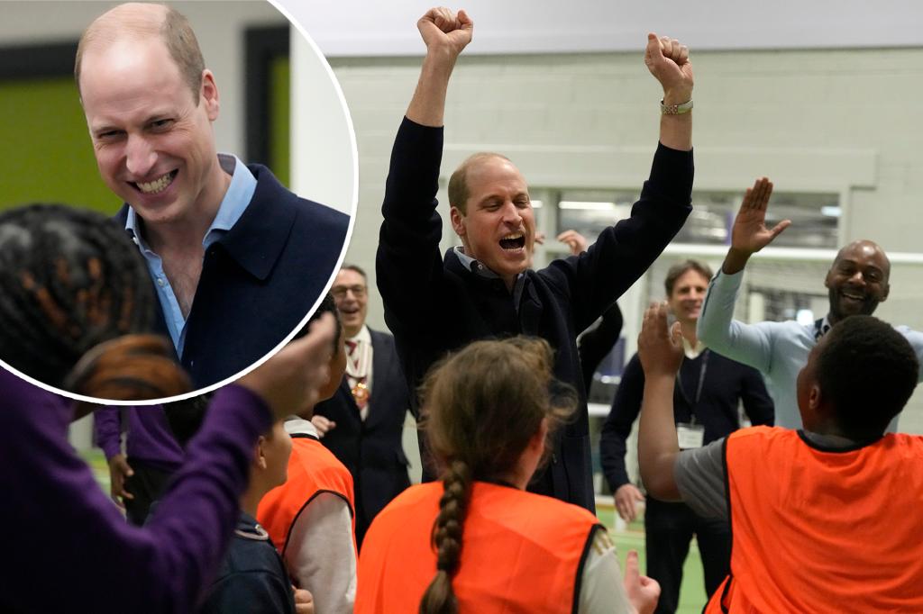 "Prince William Delights in Youth Center Visit as Kate Middleton Stays Out of Spotlight"