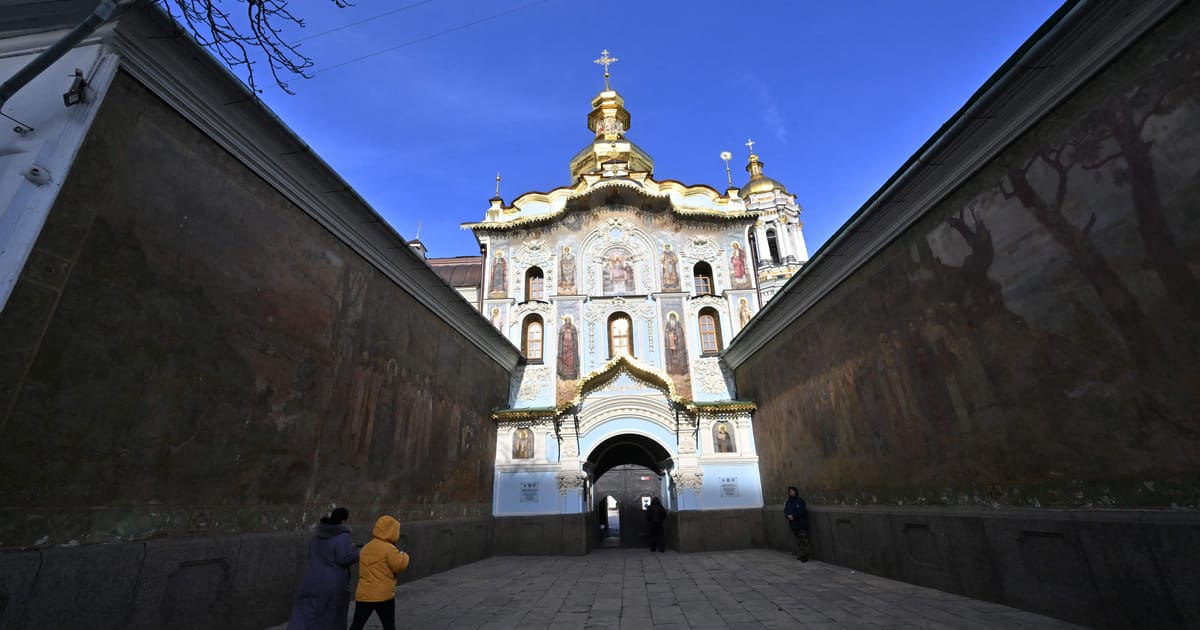Featured image for Ukraine evicts pro-Russian monks from historic Kyiv monastery complex.