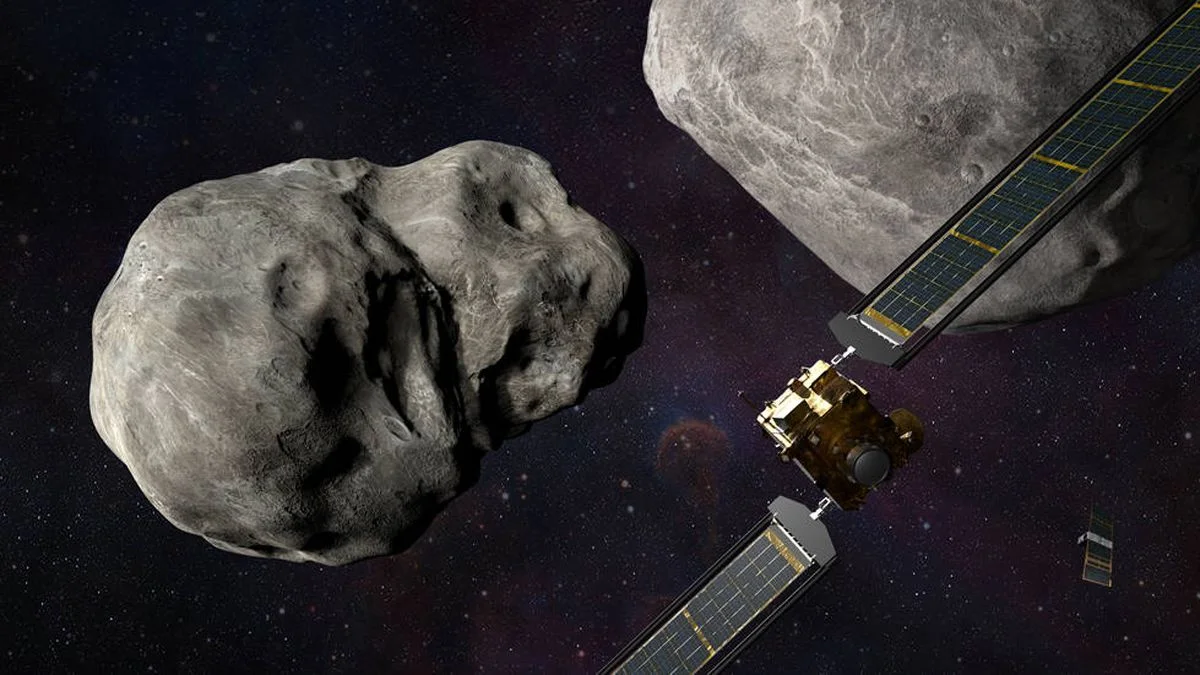 Tiny nudge, big consequence: DART subtly shifts binary asteroid's solar orbit