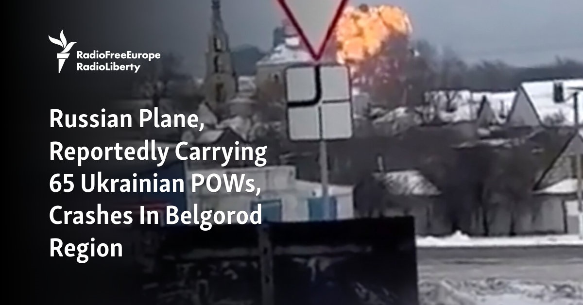 "Unreliable Information Surrounds Russian Military Plane Crash Near Ukrainian Border"