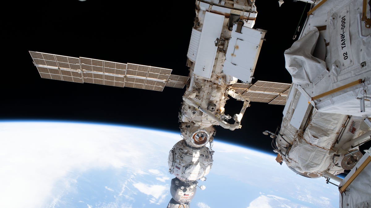 Featured image for "NASA Monitors Worsening Air Leak in Russian ISS Module"