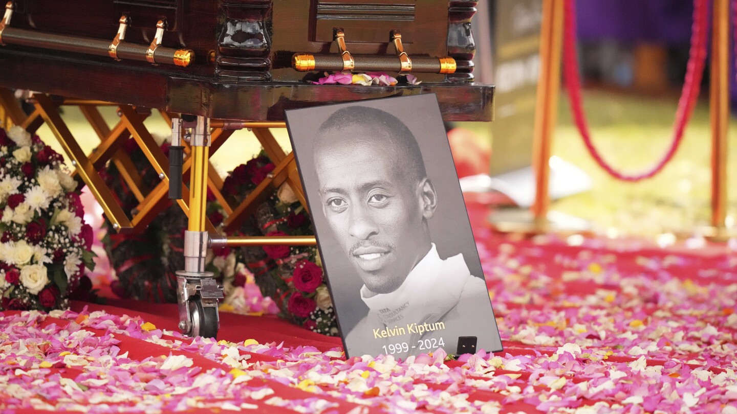 Featured image for "Kenya Bids Farewell to Marathon World Record-Holder Kelvin Kiptum at State Funeral"